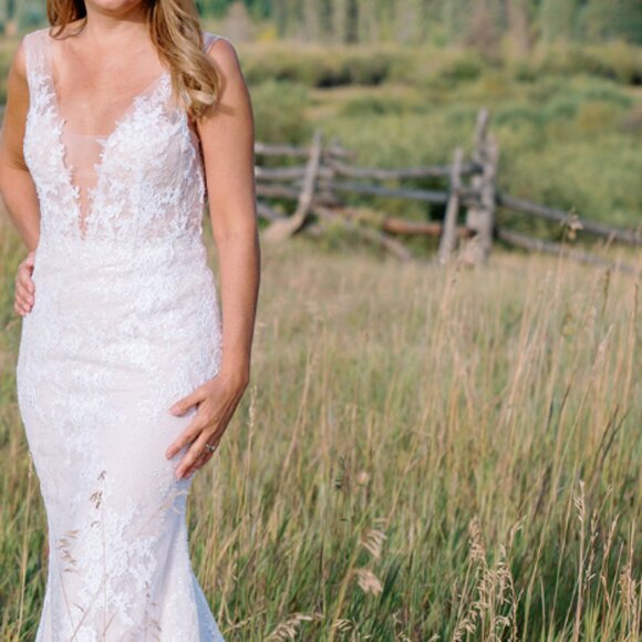 Mira Zwillinger Couture Timmy Bridal Dress Size 40/42 - Picture 11 of 16